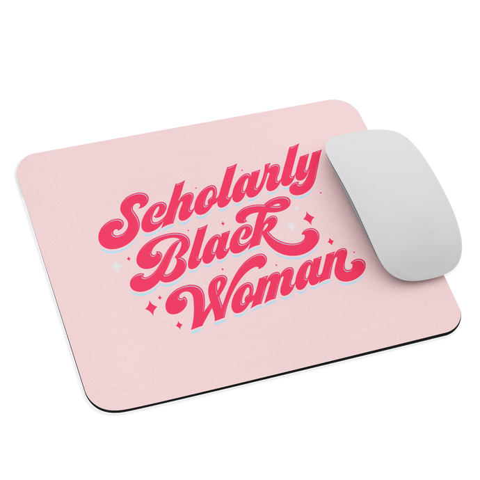 Scholarly Black Woman Mouse pad